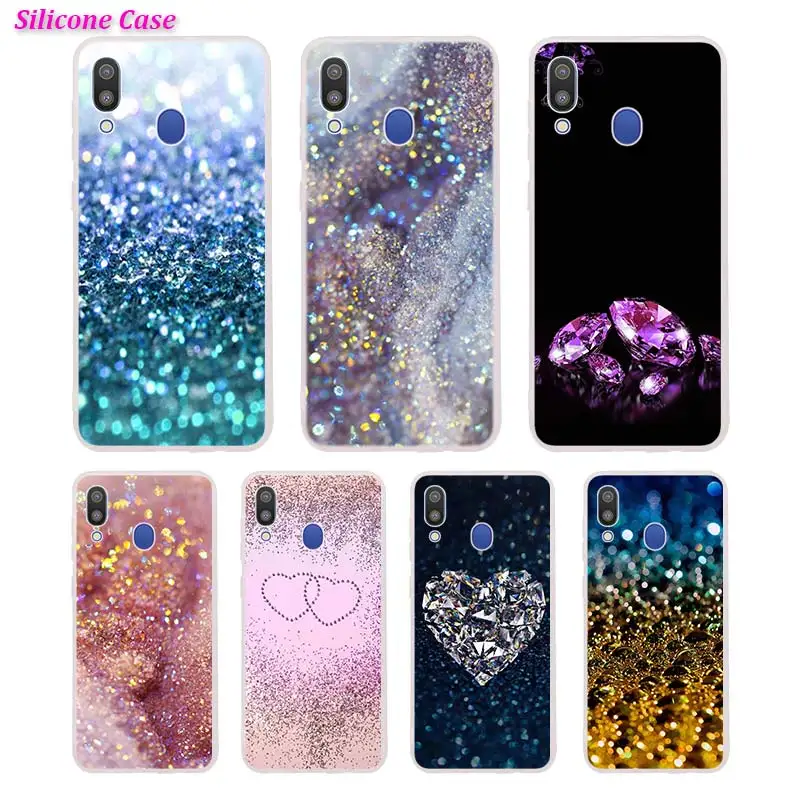 

Silicone Phone Case Glitter printing art Printing for Samsung Galaxy A70 A50 A40 A30 Phone bag Cover