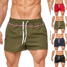 M до 3XL Большие размеры мужские пляжные шорты быстросохнущие эластичные повседневные шорты летние шорты для бега мужские спортивные штаны для фитнеса