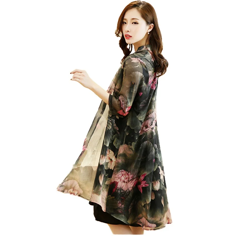 Летнее шифоновое платье с цветочным рисунком, комплект из двух предметов, без рукавов, v-образный вырез, платья-майки, большие размеры, женские комплекты