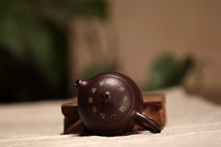 100 мл аутентичный Исин чайник мини буддийские Писания Xishi горшок Китайский Здоровый фиолетовый глиняный горшок Zisha чайный набор кунг-фу чайник
