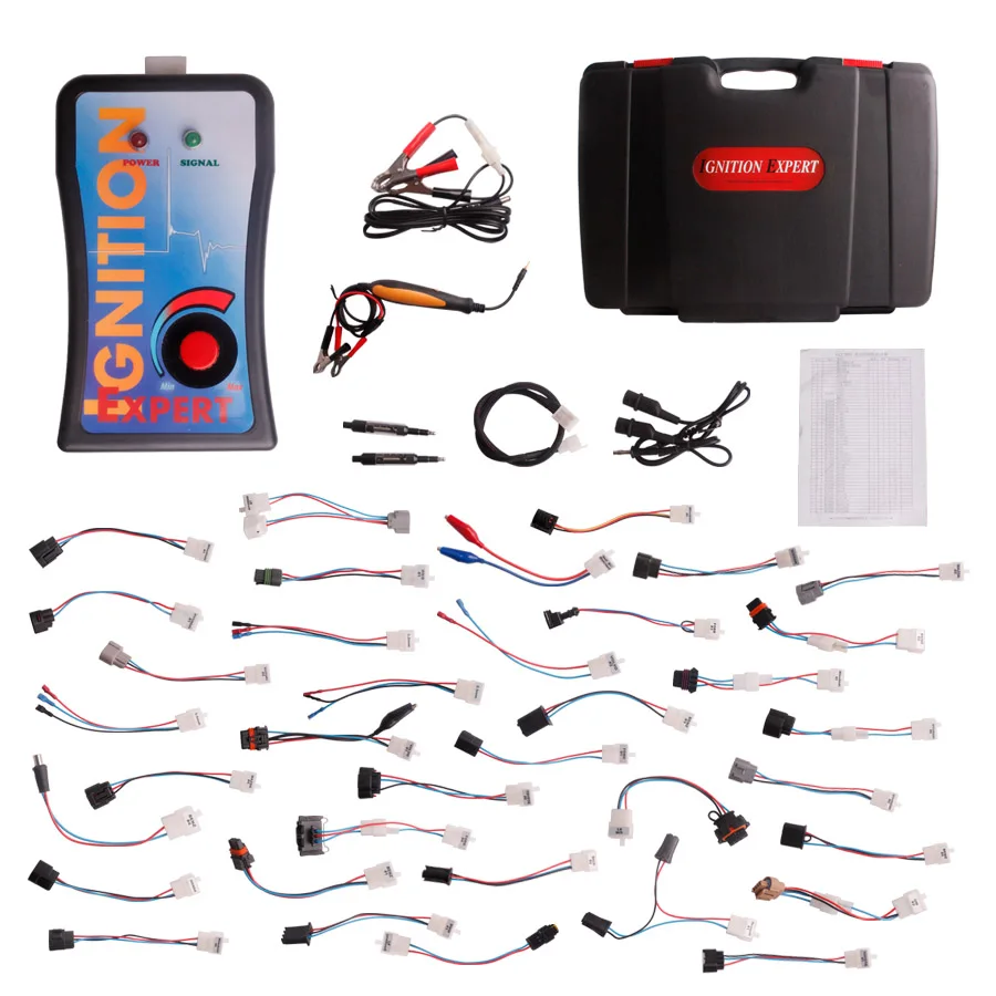 full set Ignition Coil Tester Applicable on coil-on-plug (COP) (CNP) double ended coil-on-plug(DECOP) or wasted plug systems |