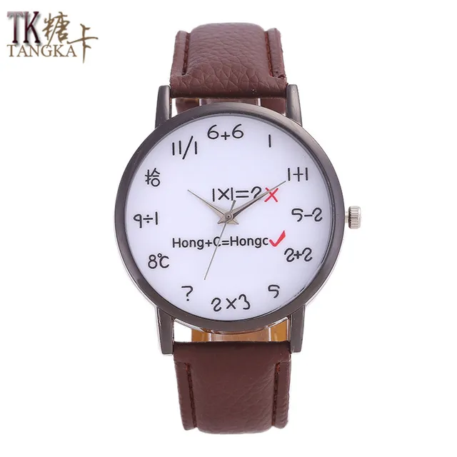 TANGKA new Fashion brand watch men women watches mathematical formula pointer di TANGKA new Fashion brand watch men women watches mathematical formula pointer di