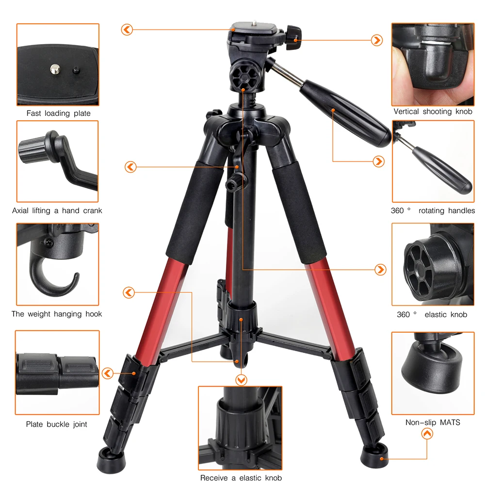 ZOMEI-Q111-Professional-Portable-Travel-Aluminum-Camera-Tripod-Pan-Head-for-SLR-DSLR-Digital-Camera (3)