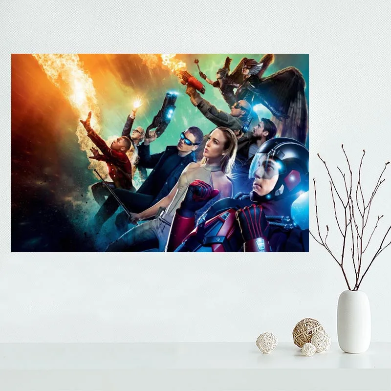 

2018 New arrival Custom Legends of Tomorrow Canvas Painting Poster Home Decor Cloth Fabric Wall Art Poster for Living Room