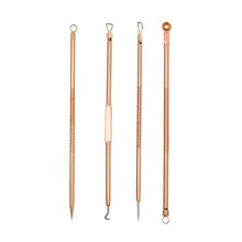 4 шт. игла для удаления акне игла для удаления угрей из нержавеющей стали двойная головка выбрать акне игла набор косметический