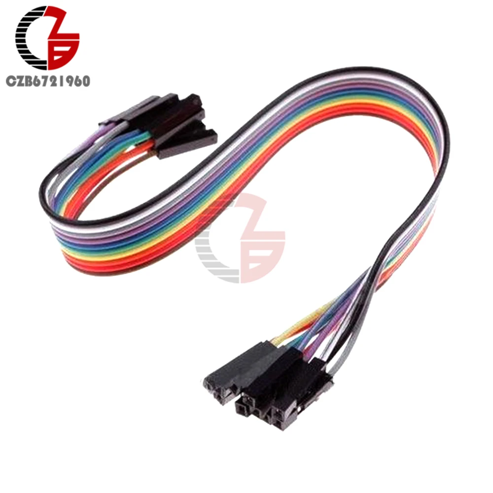 

10PCS 10 Root Female to Female Dupont Cables 20cm 2.54mm 1P-1P for Arduino