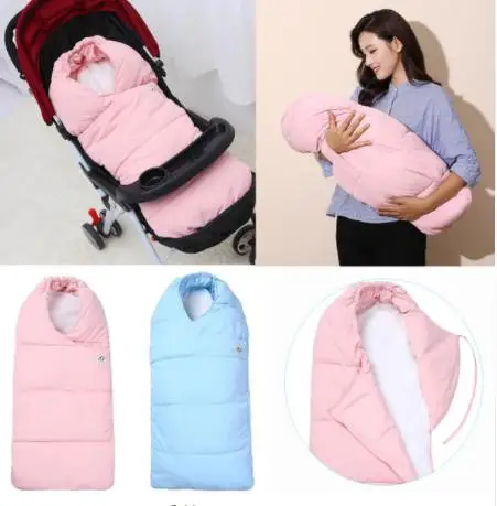 

Baby sleeping Bag winter Envelope for newborns sleep thermal kids sleepsack in the carriage chlafsack Baby Thicken Sleeping Bag