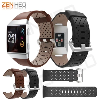 

Leather strap band for fitbit ionic watch wrist Bracelet Replacement wristband Breathable smartwatch Watchband for fitbit ionic