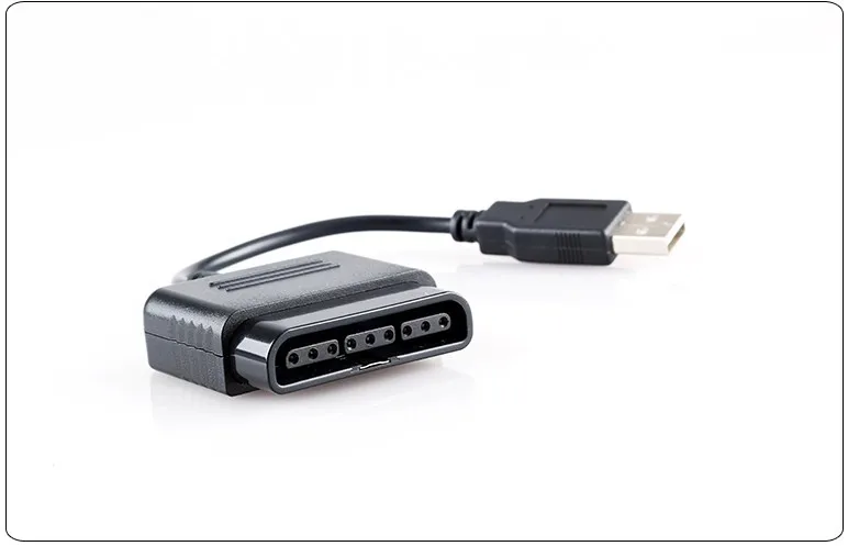 100 шт. адаптер и конвертер USB для геймпада кабель для PS2 игровой пульт дистанционного управления для PS3 ПК видео игровой адаптер кабель