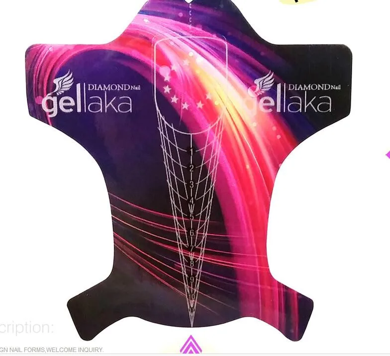 Lote para Criar o Perfeito Novo Acrílico Stiletto Unha Forma 300pcs Frete Grátis @ Nfe047 2021 300 Pçs - 1 Formas de unha