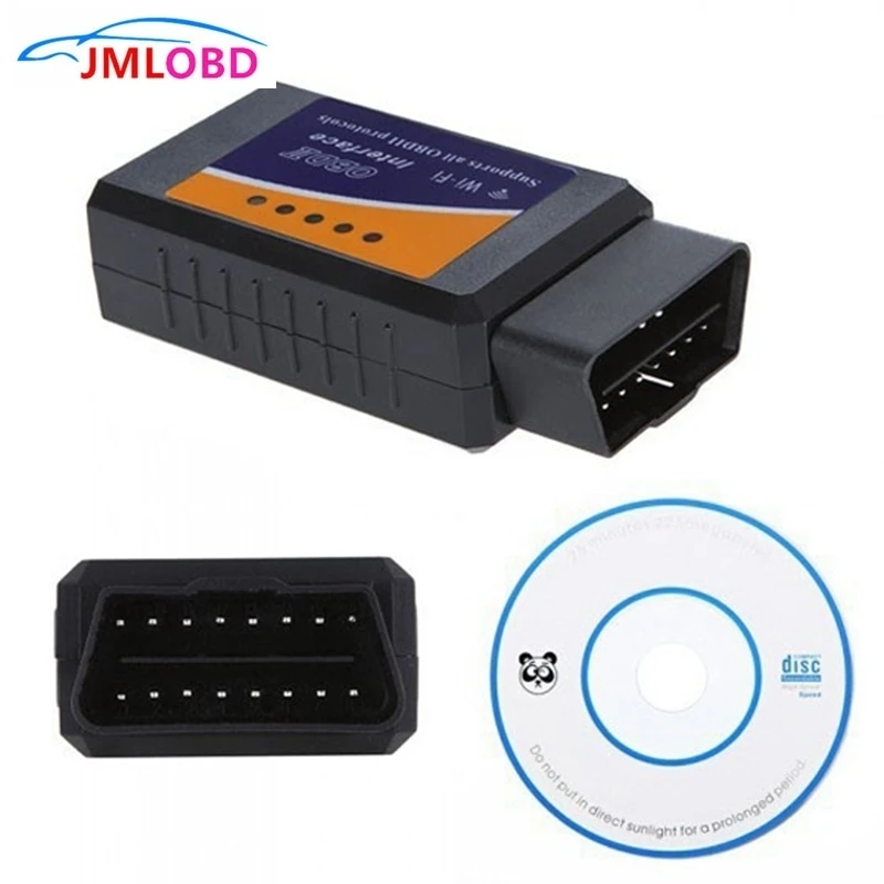 ELM327 WIFI OBD2 Code Reader Auto Scanner Diagnostic Tool work on Smartphone Android IOS APP Car OBD Computer Scanner