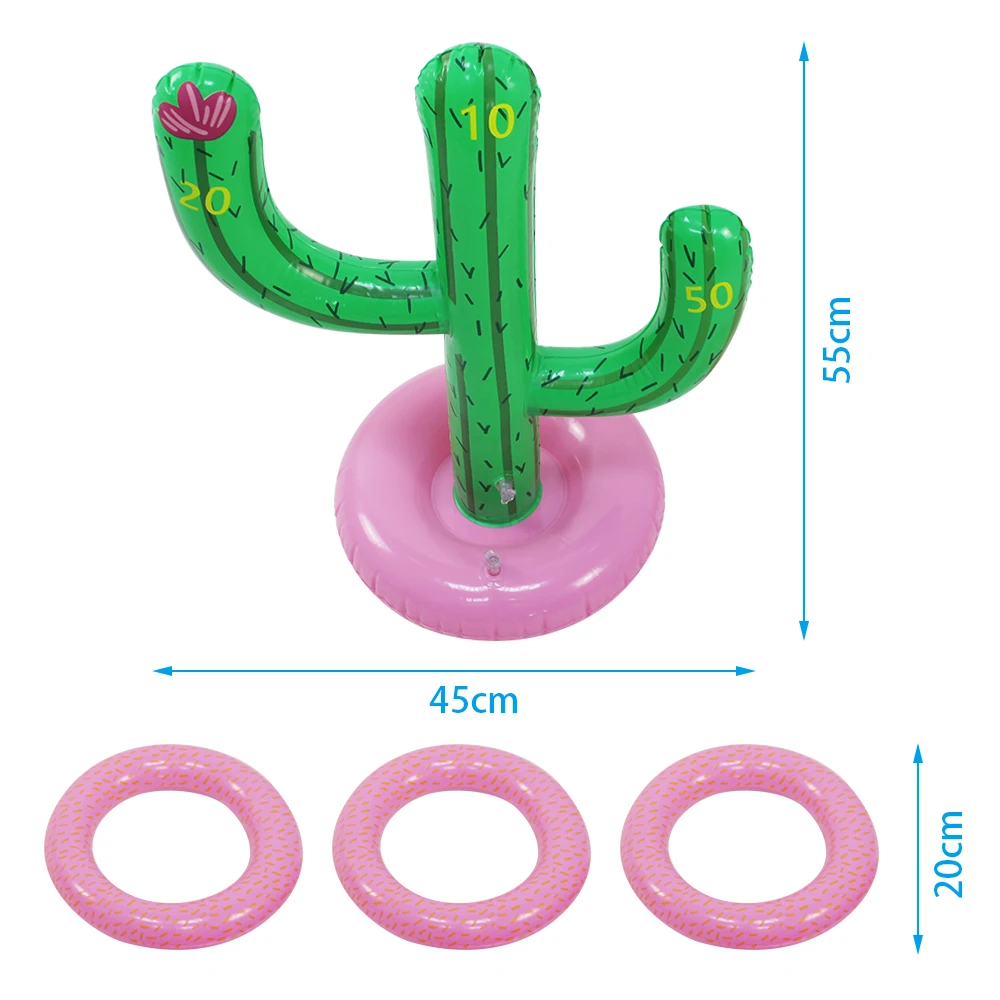 Бассейн и аксессуары надувные кактус в форме кольцеброс летом остров пляж или бассейн игрушки крест кольцеброс Игровой набор для детей и