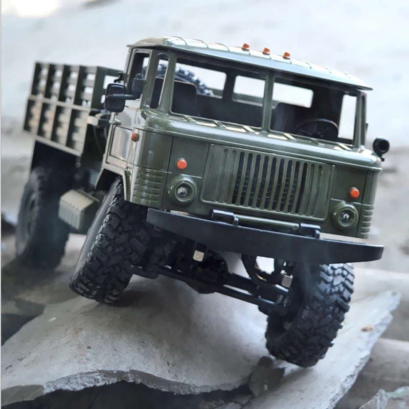 Радиоуправляемый Военный грузовик 2 4G 4WD 1:16 внедорожный автомобиль Игрушечная
