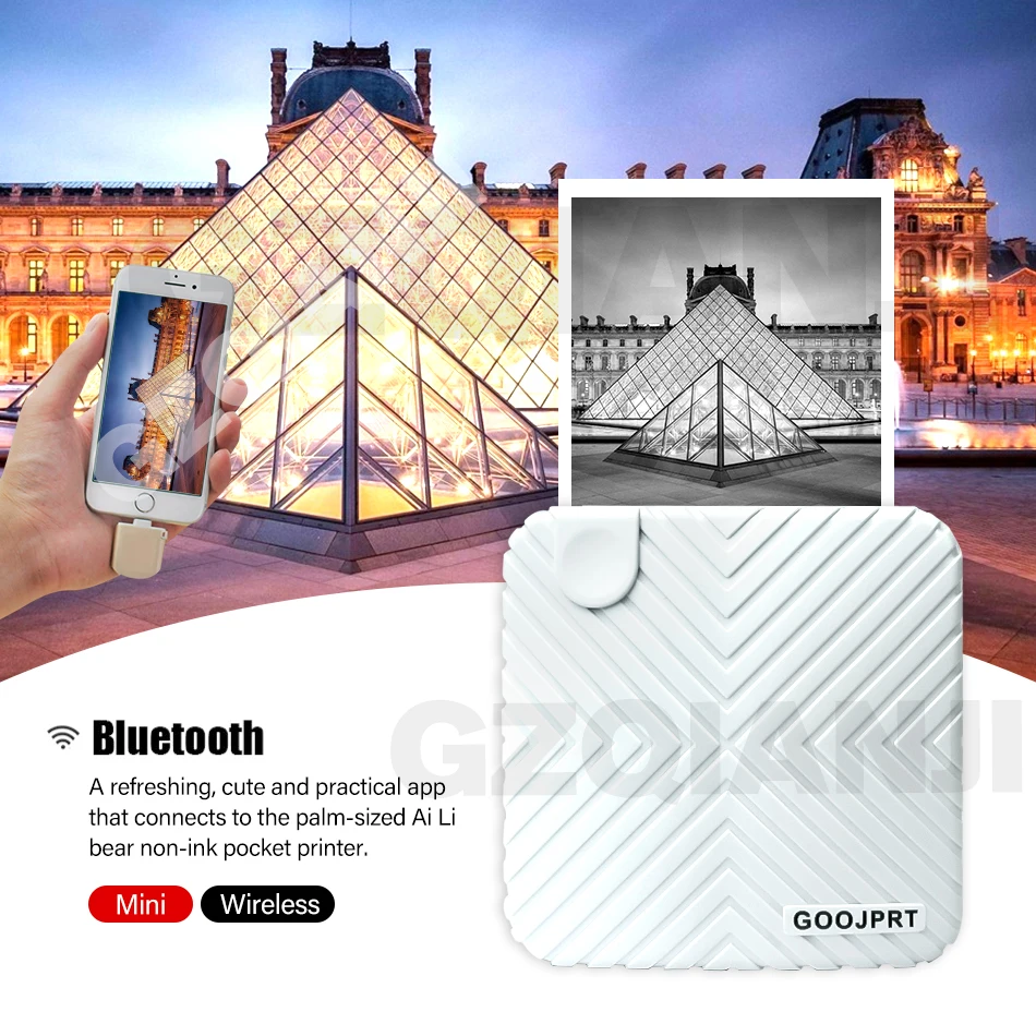 

Bluetooth Printer 58mm Wireless Thermal Receipt Portable Mini Printer For Mobile Phone with USB port for Computer Printer