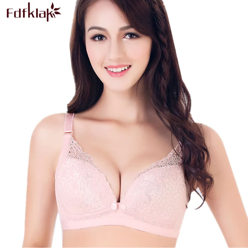 Fdfklak Breastfeeding Bra Women Push Up Thin Bras For Large Sizes