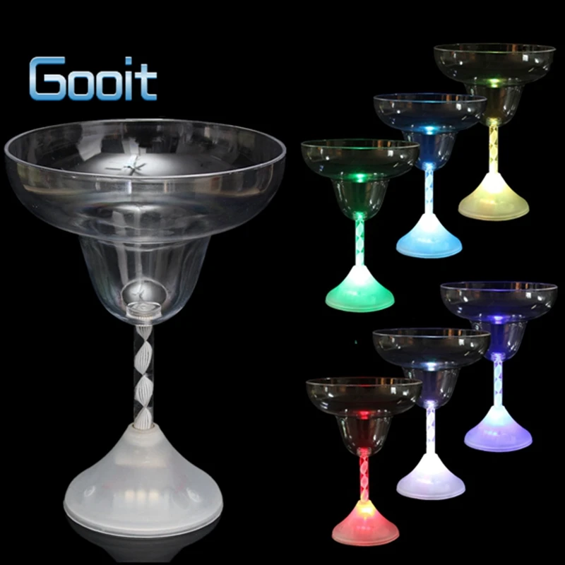 LED Colorful Wine Glass Cup Light Flashing Cocktail Goblet For Barin