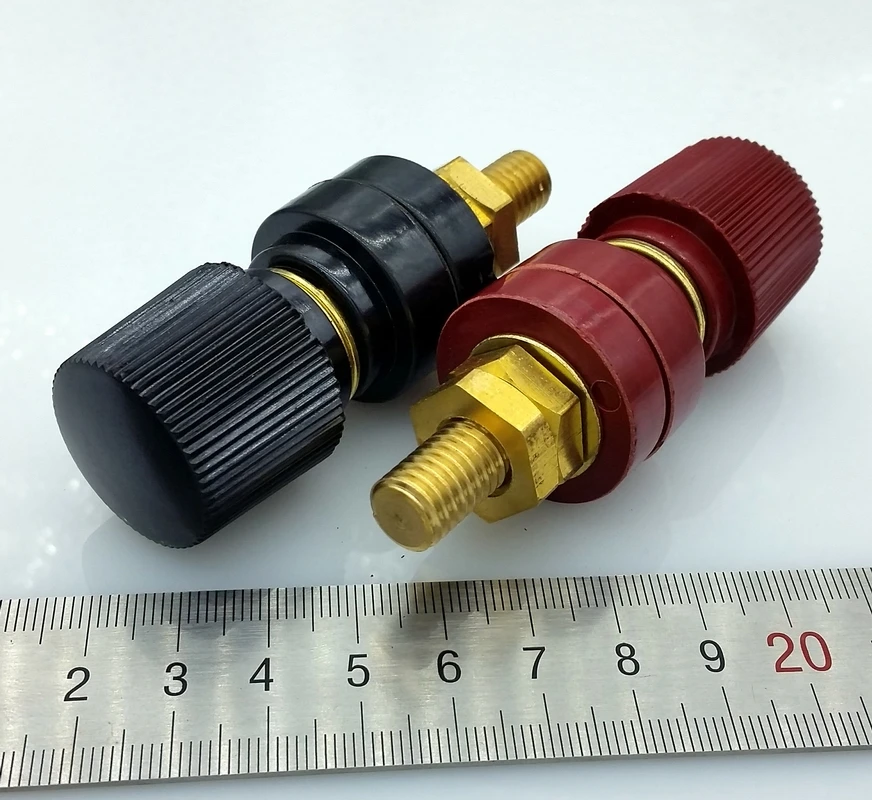 

M10 Gold-plated copper 100A Large Current jumbo Terminals for inverter Voltage regulator electric welding machine2pcs/lot