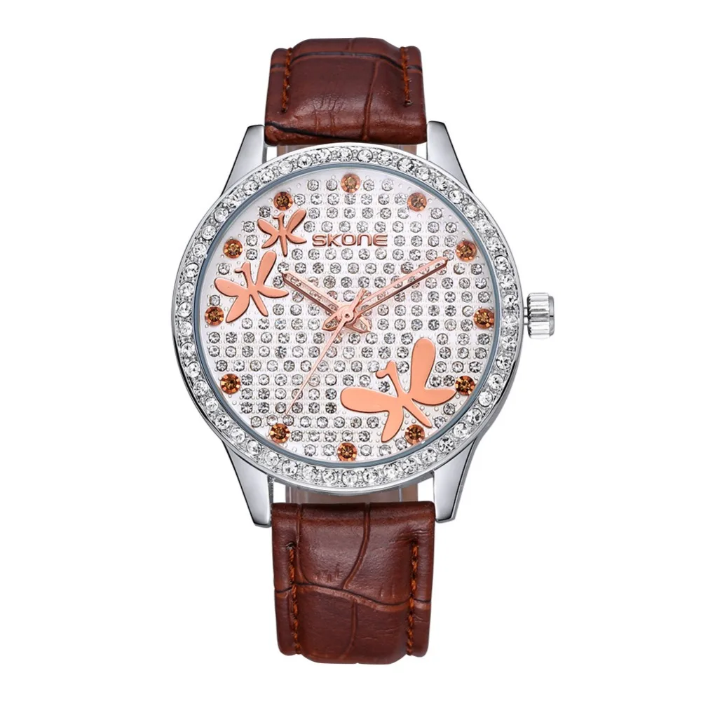 

Ms. 2019New Deluxe All Crystal Diamond Fashion Luxury Watch Multifunctional Quartz Leather Watch Gift for Women relogio feminino