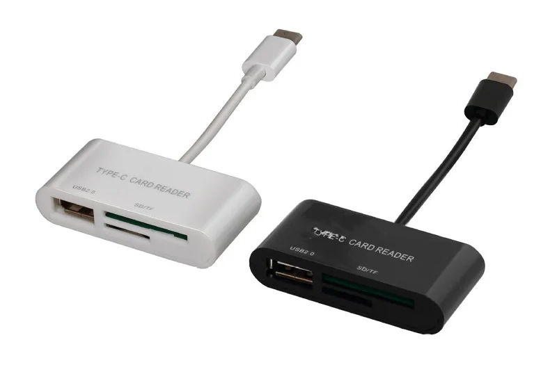 USB 2,0 Тип C MicroSD SD карты памяти TF Card Reader Android OTG адаптер для Macbook для samsung Note8 S8 S9 для huawei P20 плюс