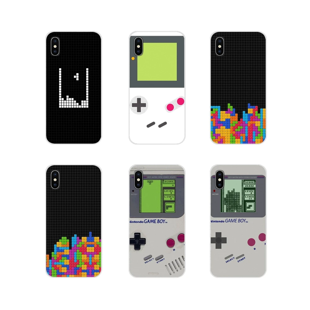 

For Samsung Galaxy A5 A6S A7 A8 A9S Star J4 J6 J7 J8 Prime Plus 2018 Accessories Phone Cases Covers Tetris Retro Game Art
