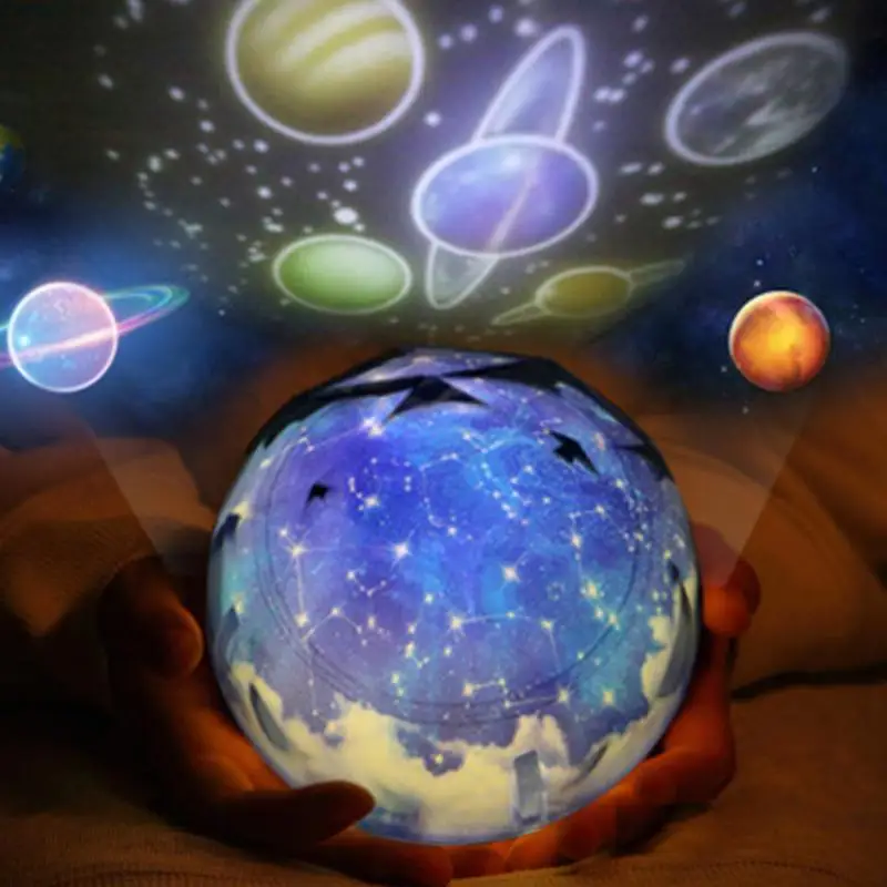 

Universe Night Light Planet Magic Projector Earth LED Lamp Colorful Rotary Flashing Starry Sky Projector Kid Baby Christmas Gift