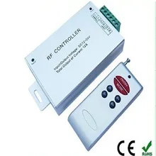 Светодиодный контроллер для RGB полосы света, 12-24 V вход, 12A Макс RF контроллер с пультом дистанционного управления