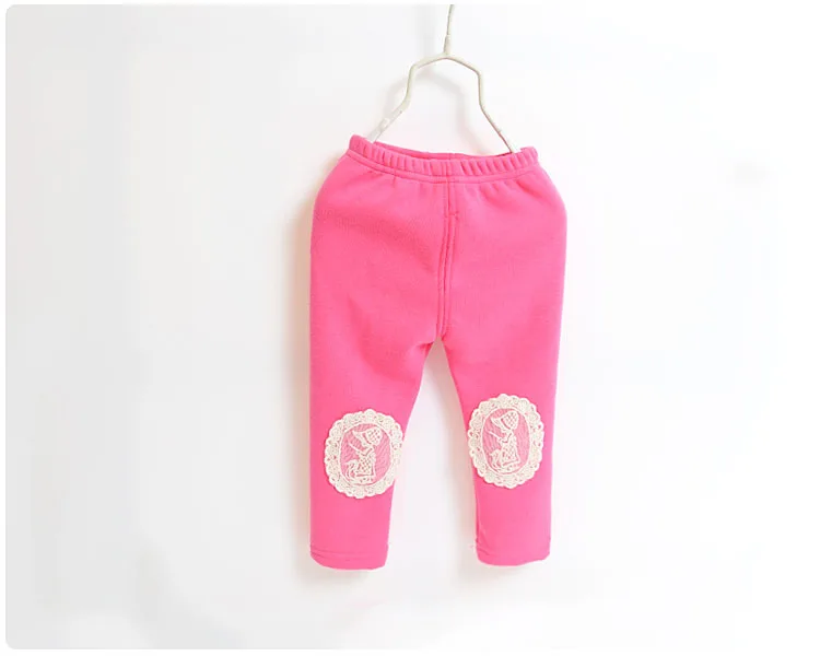 Новинка года модные зимние теплые хлопковые бархатные брючки для малышей 0–4 лет леггинсы для девочек брюки для девочек - Цвет: pink