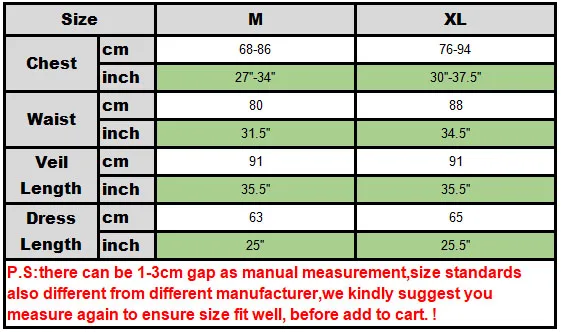 size chart ghost