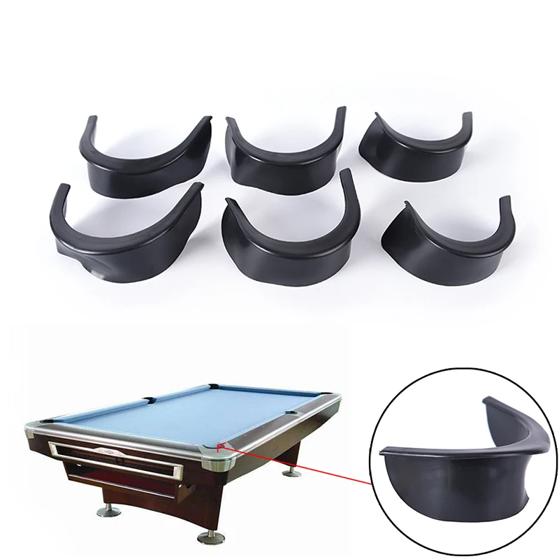 Snooker Billiard Table Parts Set of 6 Replacement Pool Table Pocket Liners 