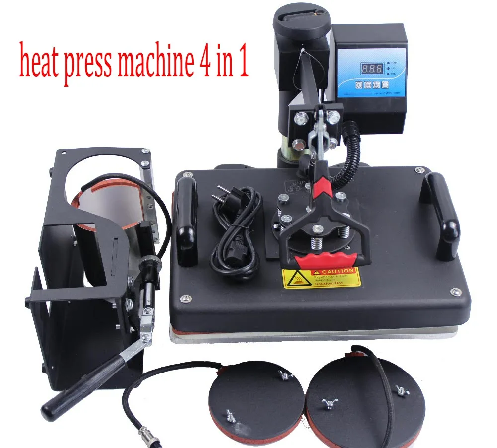 Free Shipping 4 in 1 Combo font b heat b font transfer font b machine b