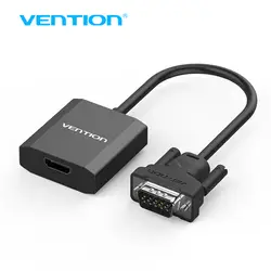Vention VGA к HDMI конвертер Кабель-адаптер 1080 P аналоговый в цифровой видео аудио конвертер для портативных ПК к HDTV проектор
