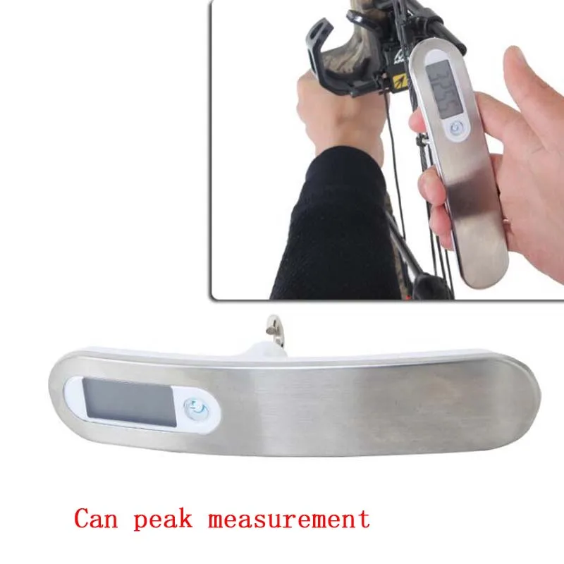 Billige 110lbs Bogenschießen Tragbare Elektrische Digital Bogen Skala Verbindung Recurve bogen Skala Können Mess Spitzen Instrument Test Werkzeug
