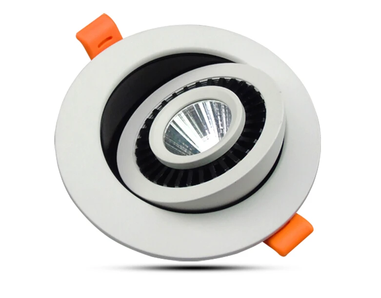 

Free Shippping Dimmable 7W 10W COB Led Ceiling Down light Recessed Led Down Lamp 360 degree rotation 2800K-7000K AC85-265V