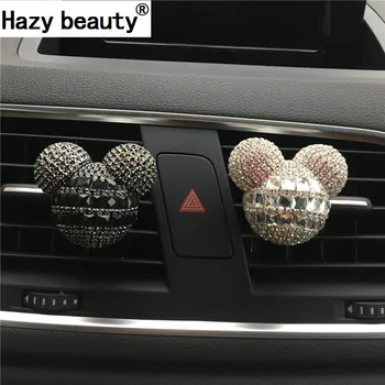 

Hazy beauty Drill Vehicle Perfume Diamond Head Outlet Perfume Car Decoration Car-styling Perfumes 100 Original Car Freshener