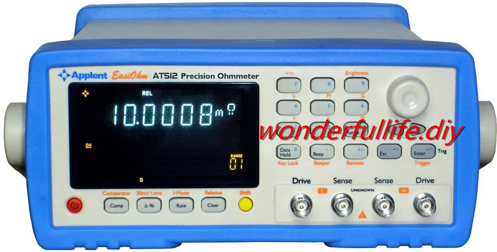Buy High Precision AT512 Precision Ohmmeter DC Resistance Accuracy 0.01