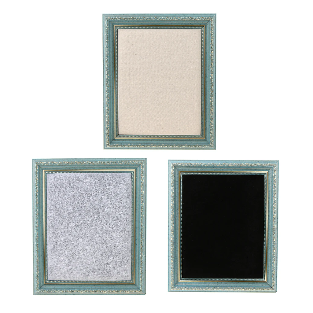 MagiDeal Vintage DIY Photo Frame Earring Ear Studs Desktop Picture Photograph Display 25x30cm
