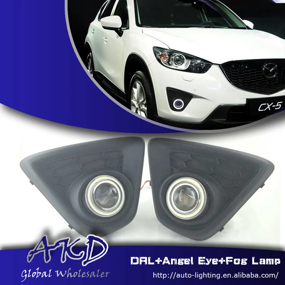 AKD One Stop Shopping Angel Eye Fog Lamp for Mazda CX 5 Fog Lights CX5