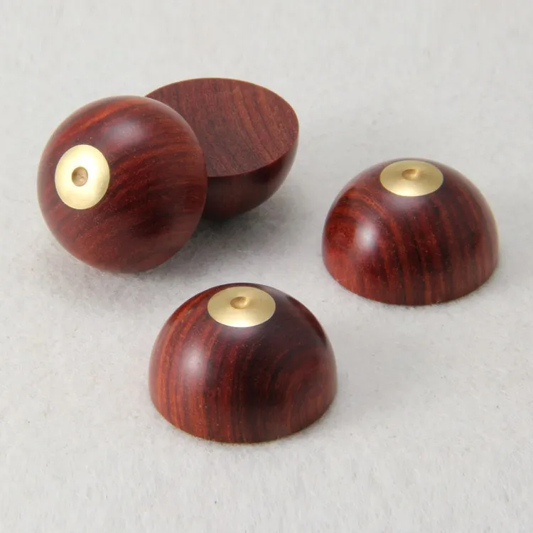 

4pcs/set Diameter 23mm trumpet audio amplifier tube amp pure ebony wood shims speaker Stand spikes shock pad ZHILAI t23