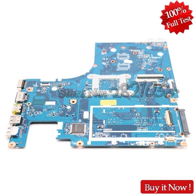 NOKOTION جديد ACLU5/ACLU6 NM-A281 REV: 1.0 اللوحة لينوفو G50-45 اللوحة مع E1-6010 CPU DDR3 100% اختبار