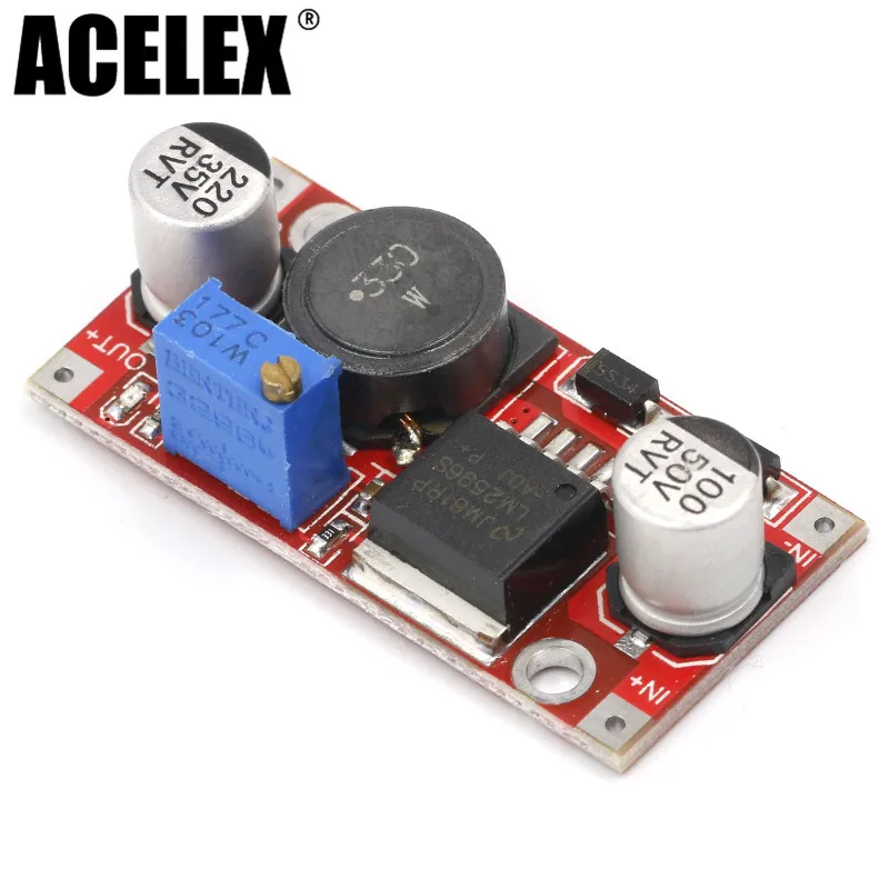

LM2596S DC-DC 3.6-46V 3A adjustable step-down power Supply module With reverse connection protection 5V voltage regulator