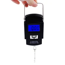 1 шт. 10 г-50 кг цифровые весы/переносная шкала багажа с голубой подсветкой Висячие весы Кантер(рыбацкие весы) оптом