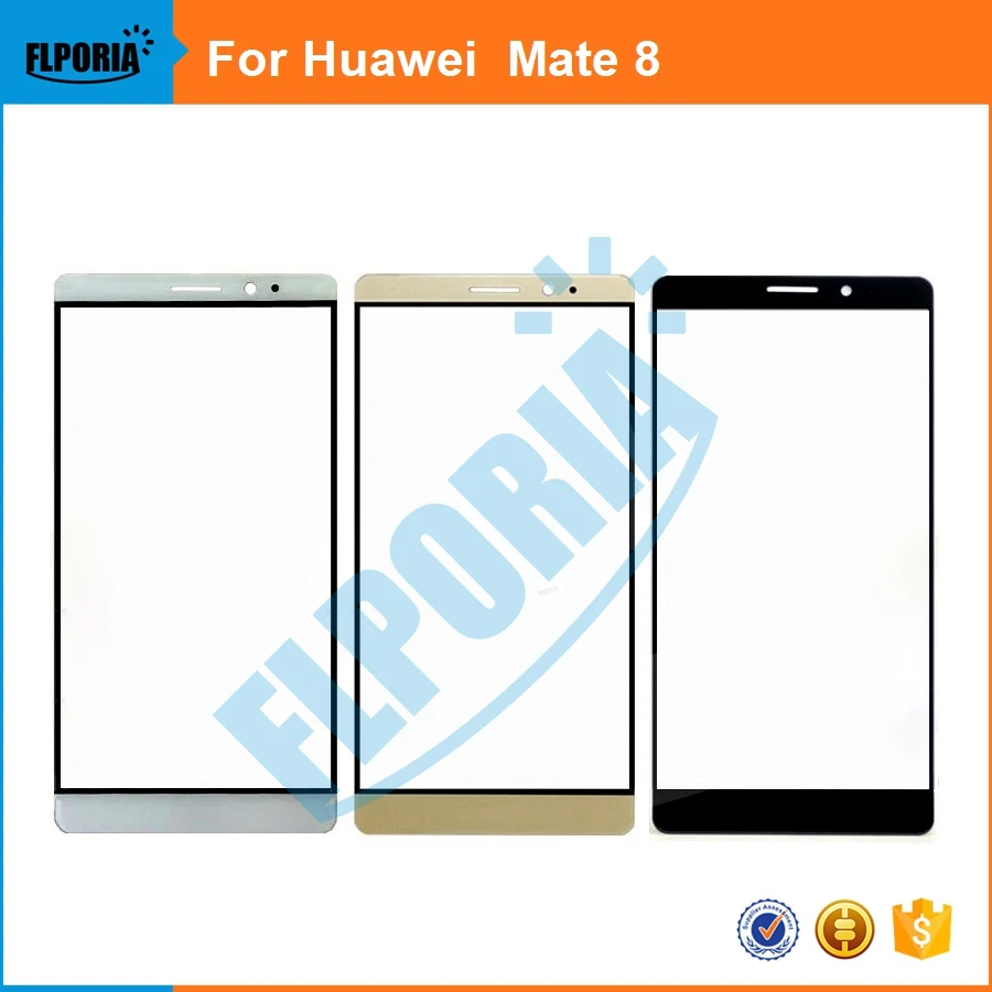 

FLPORIA 1PCS For Huawei Mate 8 Outer /Front Glass Lens Replacement Outer Screen Glass