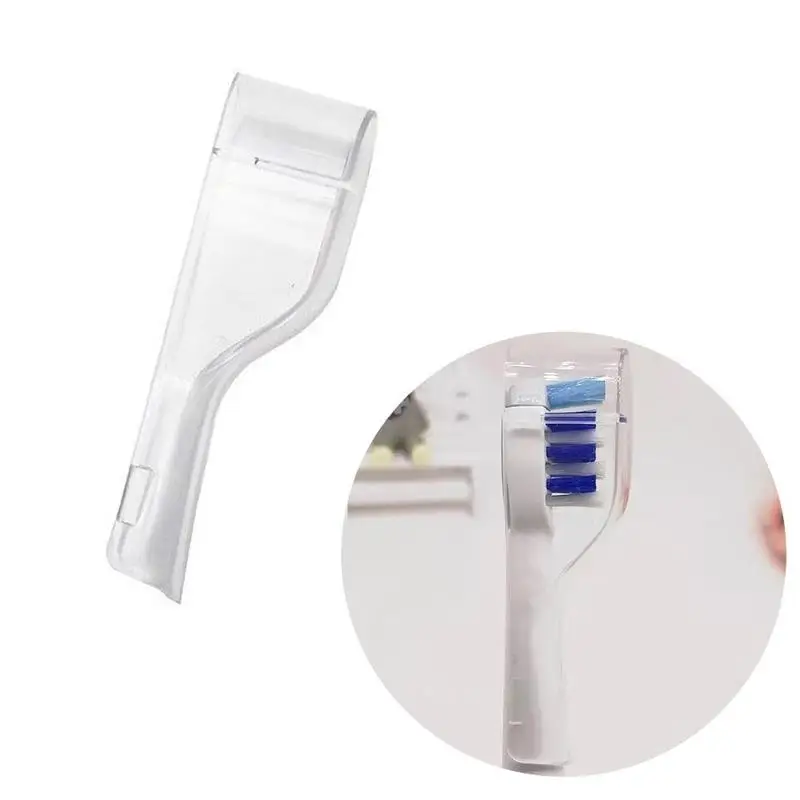 

1pc Reuseable Protective Toothbrush Cover Transparent Practical Electric Toothbrush Head Cap Toothbrush Case Trap Protective Cap