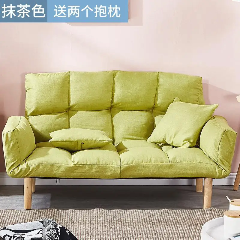 Ленивый диван маленький Huxing Одноместный и двухместный диван простой складной диван-кровать татами балкон маленький диван спальня для женщин - Цвет: fy7