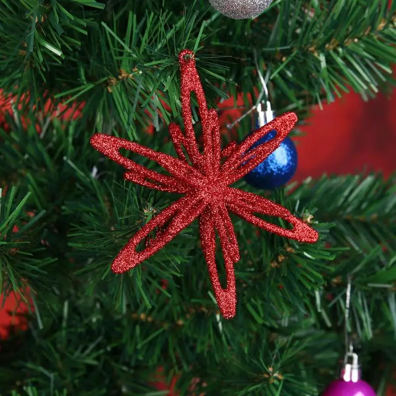 

3D Christmas Glitter Pendant Ornaments for Xmas Tree Hanging Decoration Natal Decorations for Home Festival Party Supplies Decor
