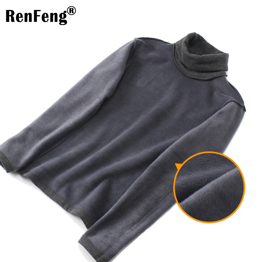 Autumn hot sell men's cotton velvet padded warm bottoming shirt hoodie Clothes long sleeve Undershirt slim men thermal underwear (7)