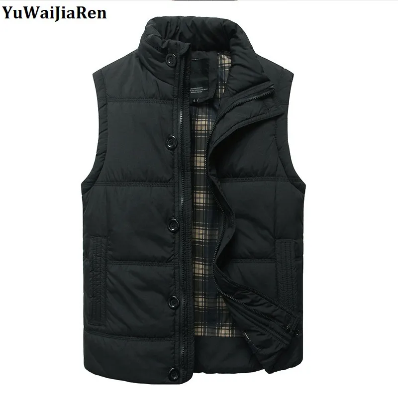 

YuWaiJiaRen Thick Cotton Vest Men's Stylish Padded Body Warmer Puffer Vest Active Bodywarmer Gilet