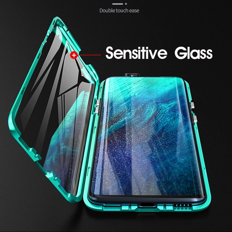 

360 Magnetic Case For One plus 7 Pro Oneplus7 Oneplus 7 Pro Case Full Protective Cover Front Tempered Glass screen Protector The