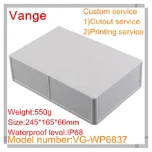 2 шт./лот IP68 водонепроницаемая розетка коробка 245*165*66 ABS пластиковые корпусы для устройств "сделай сам" для наложения оболочки проводов разъем под водой