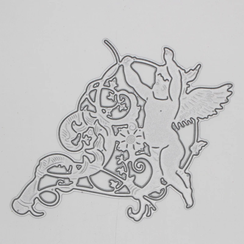 

angel human being decoration Metal steel frames Cutting Dies DIY Scrap booking Photo Album Embossing paper Cards 9.3*10.2cm